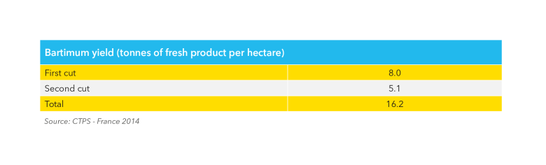 forage en products bartimum yield