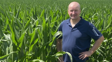 Farmer Erich in his field